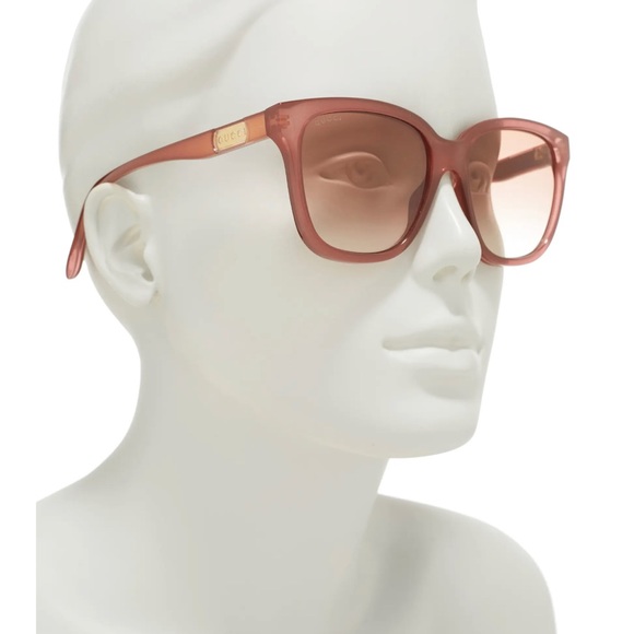 Gucci square 56mm sunglasses pink - Picture 7 of 7